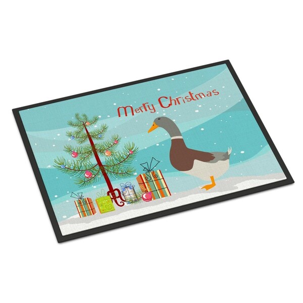 Carolines Treasures Saxony Sachsenente Duck Christmas Indoor or Outdoor Mat - 18 x 27 in. BB9230MAT - main